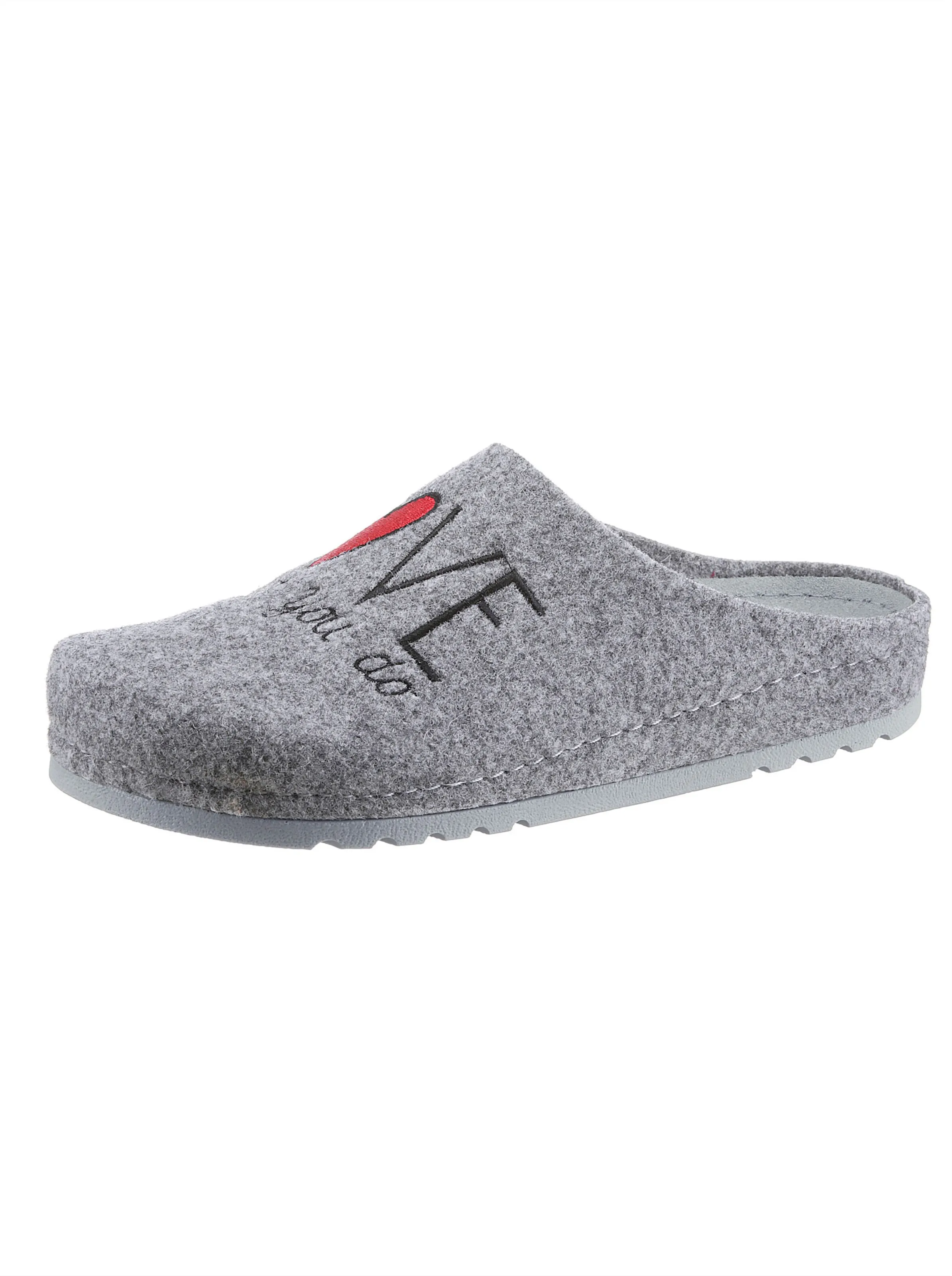 Mubb Pantoffel in grau-meliert